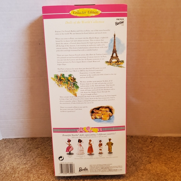 NIB VINTAGE Barbie French Doll Collector Edition Dolls of the World 1996 - Picture 3 of 9